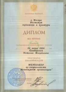 Комбарова Наталия Михайловна